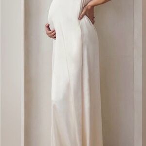 Elegant Cream Maxi Dress